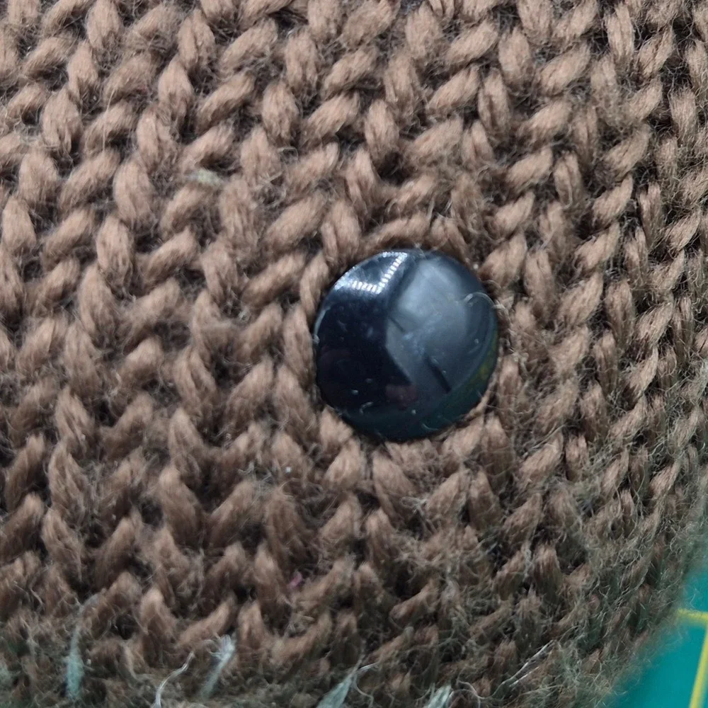 Senario LittleBigPlanet Sackboy Brown Knit Plush Zipper Button Eyes 2010 6